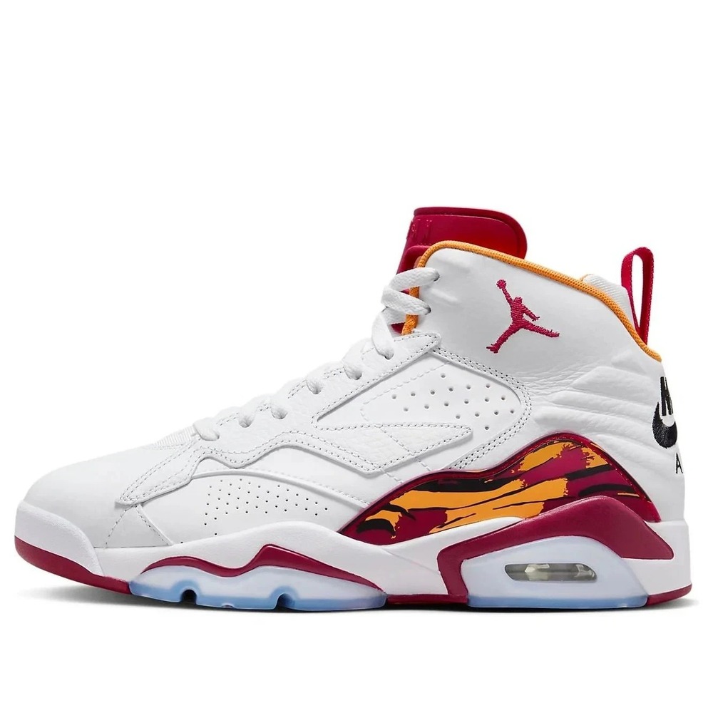 Mens Size 14- Nike Jordan MVP Basketball Shoes White Orange Red DZ4475-168 NEW - Picture 2 of 8